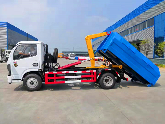 東風小多利卡國六藍牌車廂可卸（鉤臂5方）式垃圾車