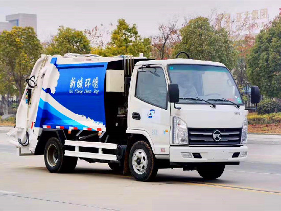 凱馬國六4方藍牌壓縮式垃圾車